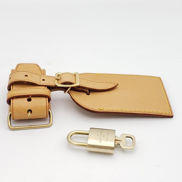 Authentic Louis Vuitton Luggage tag with Lock and Key - Picture 11 of 15